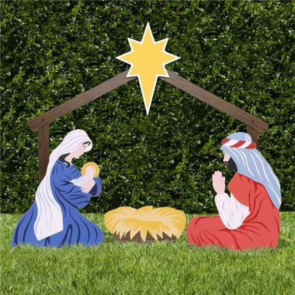 Outdoor Nativity Store Holy Family Nativity Scene - 3 Weatherproof Nativity